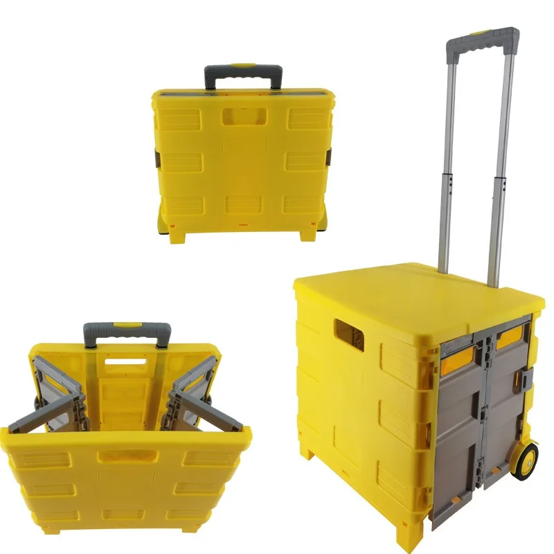 Пластиковая Складная Тележка для покупок