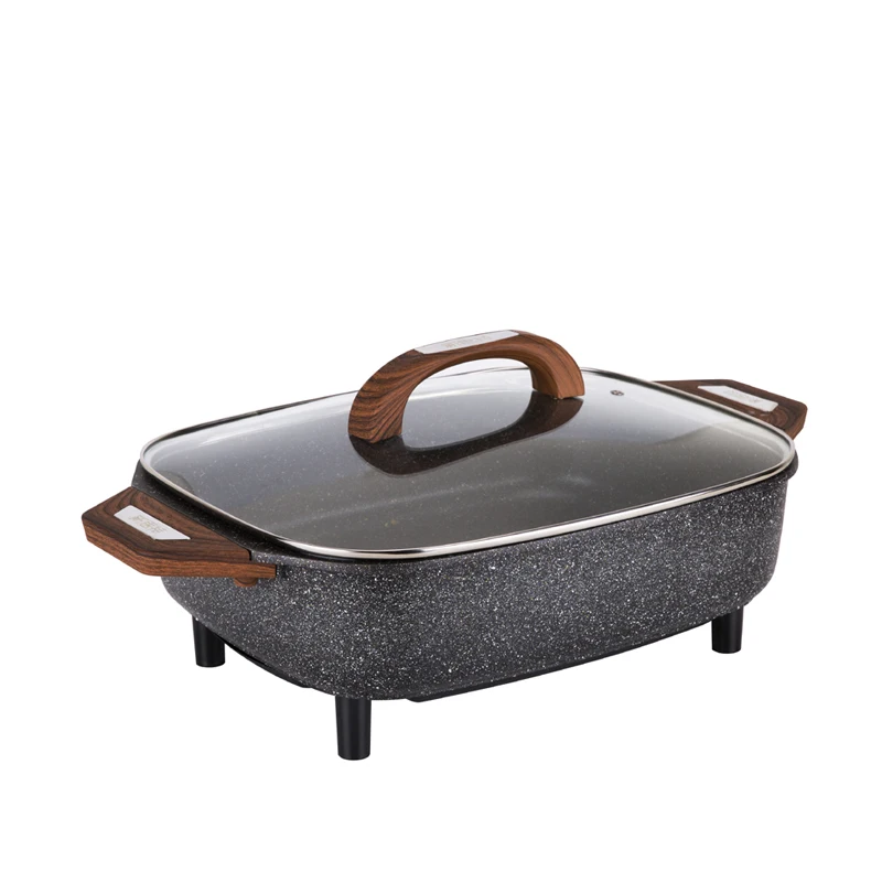 Электрическая сковорода с логотипом заказчика, многофункциональная электрическая сковорода для жарки, сковорода для рыбы