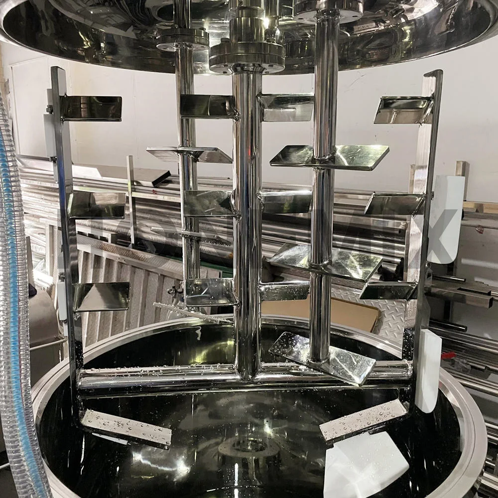 100L-500L cosmetic cream mixing machine vacuum homogenizing emulsifier machine high shear mixer homogenizer