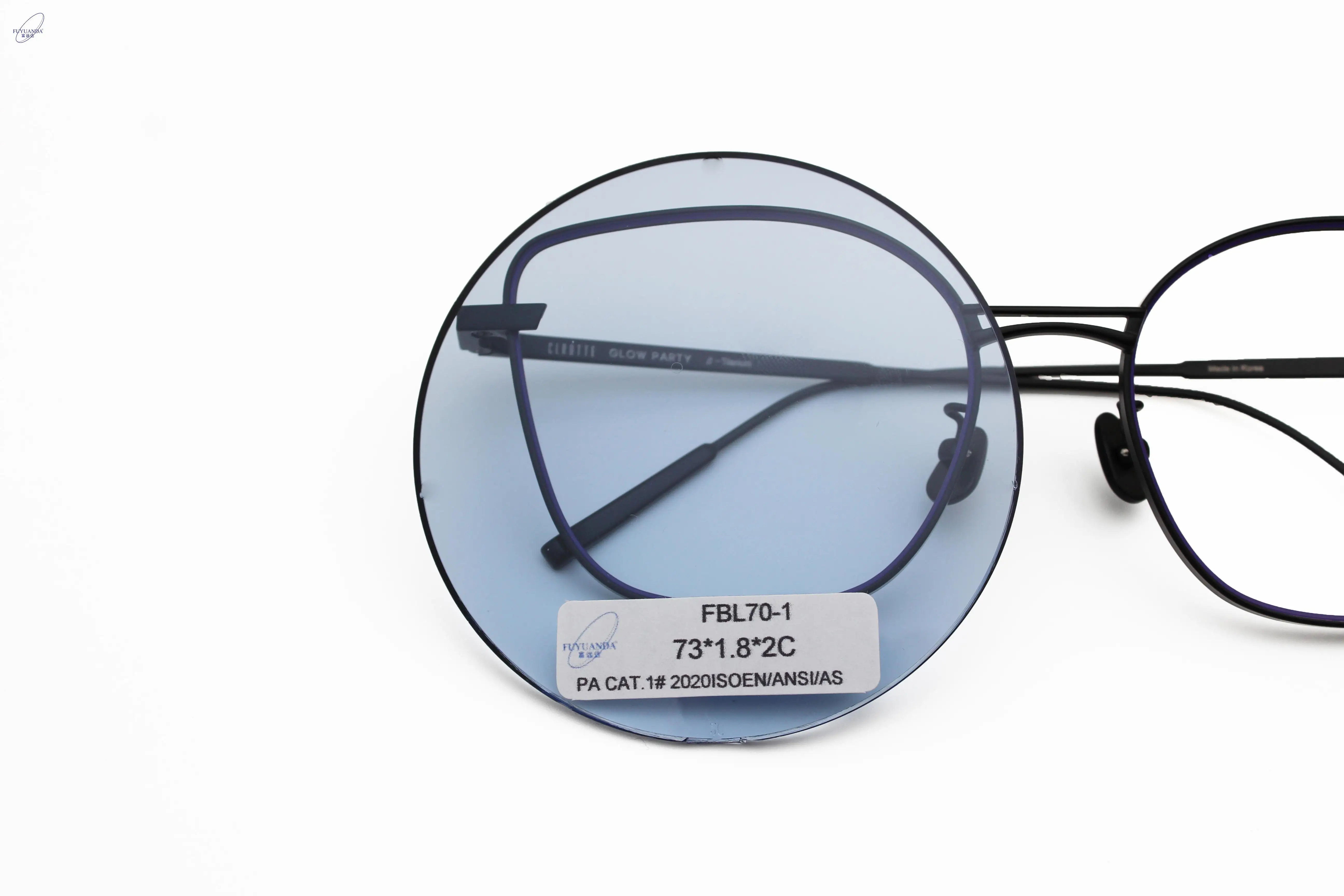 Fuyuanda Customized Fashion Full Color Nylon Blue Cut Lens Sunglasses Lenses
