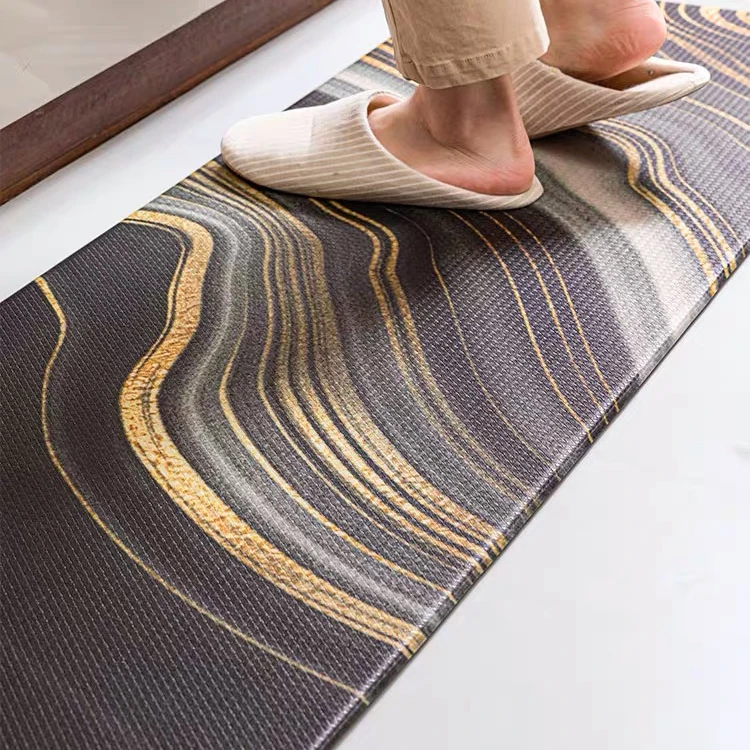 Kitchen Mat Kitchen Carpet Factory Direct Sales Custom Printed Design Soft Pvc Waterproof Anti-fatigue Floor Mat