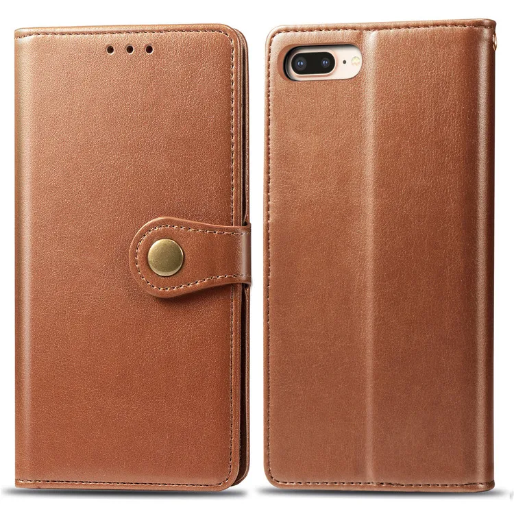Leather Case For iphone7/8plus Cover Case Flip Wallet Mobile Phone smart case