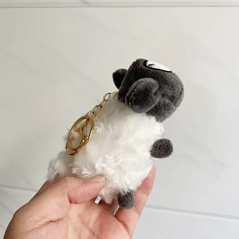 Plush sheep a sheep wholesale toy cute cartoon doll hanging backpack cloth doll bag doll small pendant