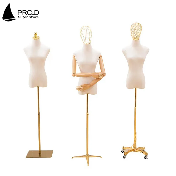 Handmade Fashion Design Headless Wood Hands Female Mannequin