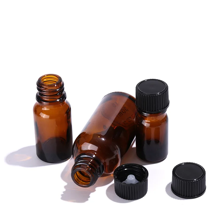 Amber Glass Bottles for Essential Oils 5ml to 100ml Sizes with Euro Orifice Dropper for Cosmetics