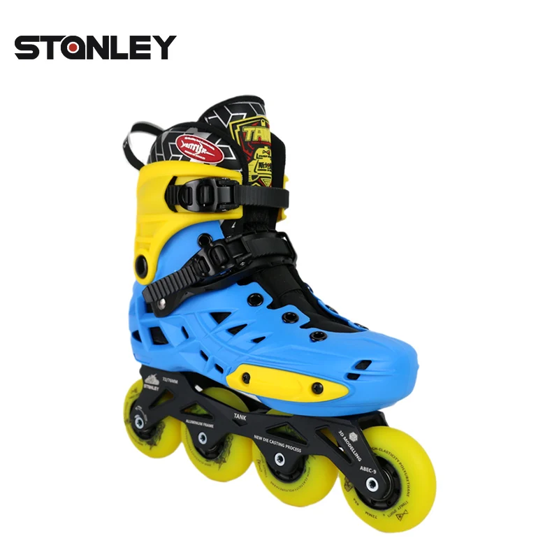Factory Production Professional Free Skating Urban Skates Junior Adjustable Hard-boot Slalom Inline Skates for Junior  Children