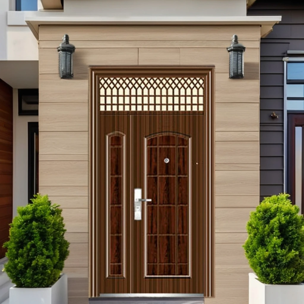 UK Market Metal Door Main Entrance Anti-theft Luxury House Modern Door