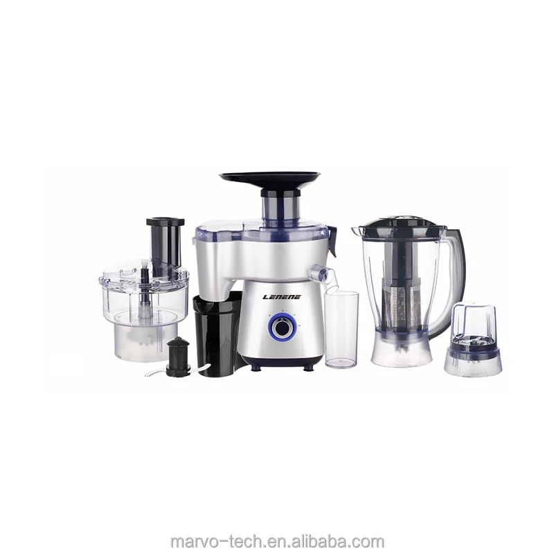 Food Processor with Overheat protection use for Grind Blend Soybean Milk Make Juice Extract Chop Slice Shred