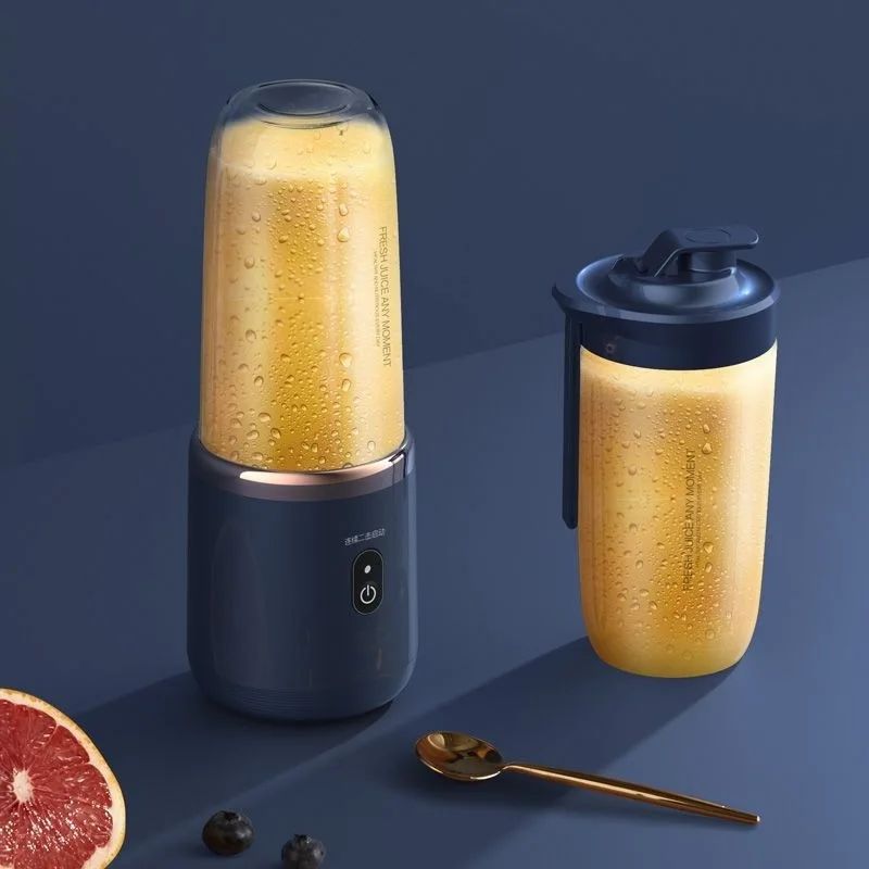 Rechargeable Mixer Portable Fruit Automatic USB Blender Ice Crush Cup 6 Blades Mini Electric Juicer Cup