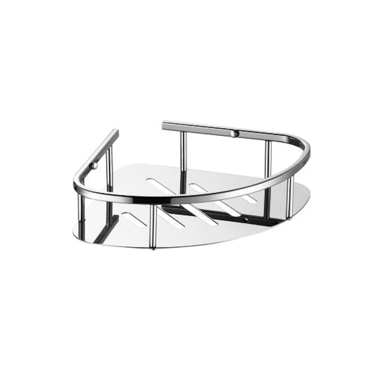 Wall-mounted metal stainless steel wall mount shower basket rack shelf bathroom storage corner shelf