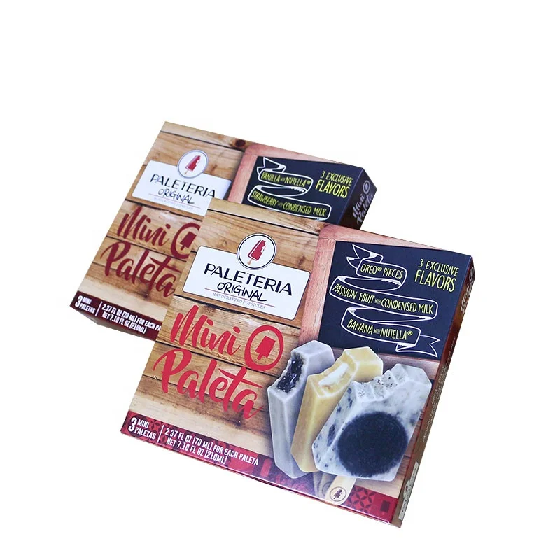 New Design Wholesale Custom High Quality Custom Paper Frozen Food Box Pie Dumplings Retail Box Packaging Box