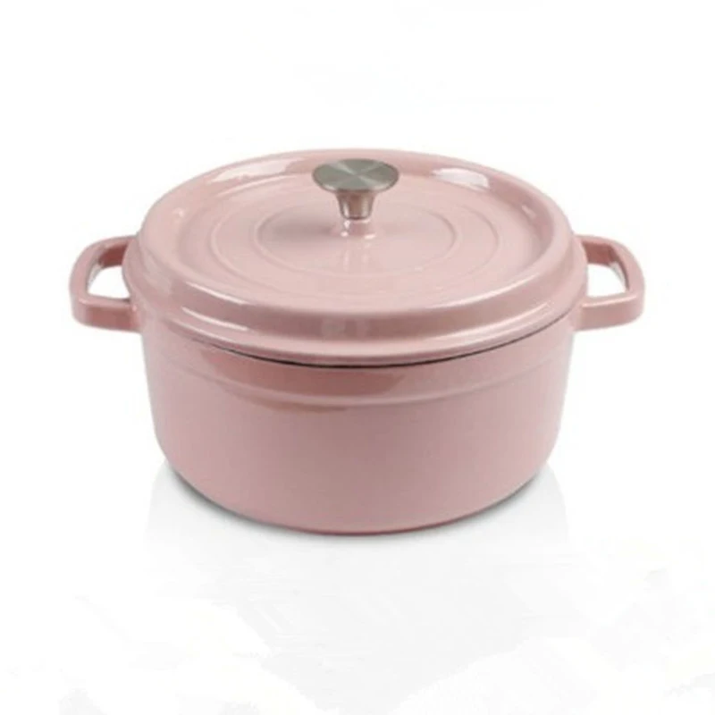 Cast Iron Dutch Oven 24cm 3.8L Dutch Oven for Induction Hob, Casseroles Dish with Lid Dutch Ovens Cast Iron Cooking Pot