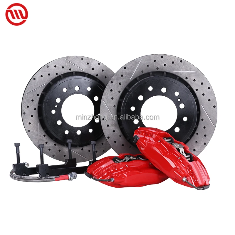 Big Auto Brake Caliper TSL F50 4 Pot Disc Rotors Kit For Toyota 86 HILUX COROLLA innova LAND CRUISER Camry 2008-2018
