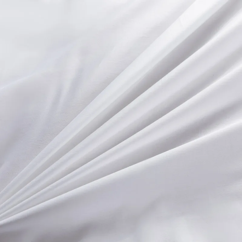 100% Cotton Flat Bed Sheets Single Twin Double Queen King Hotel Bed Coverlet Set White