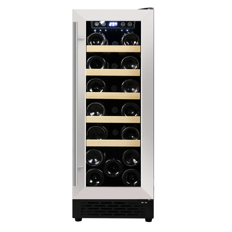 12 inch 17,20 bottles 2 zone wine cellar built in or free standing single zone wine cooler for personal wine chiller