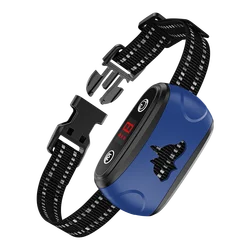 Droshipping Anti-Barking Devices Battery Vibration Shock Dog Anti Bark Collar Stop Dog Barking Collar