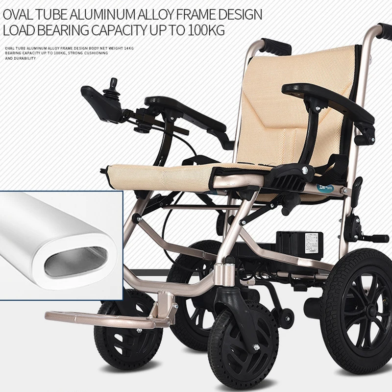 Lithium battery life folding wheelchair foldable aluminum electricity mobility wheelchairs price list