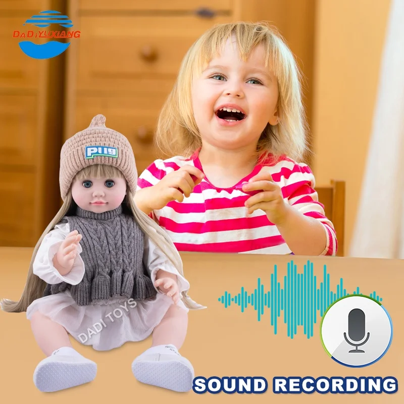 Hot Selling 55Cm Full Body Vinyl Newborn Baby Dolls Reborn, Soft Safty Material Talking Simulation Lifelike Baby Doll