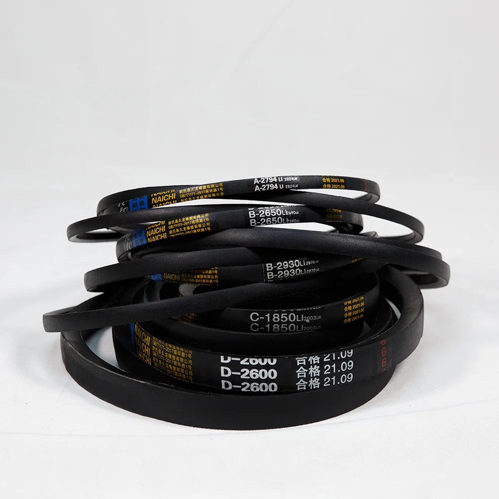 Type A B C D V-belt For Transmitting Systems Industrial Customized  Bando Fan Transmission  Rubber V Belts