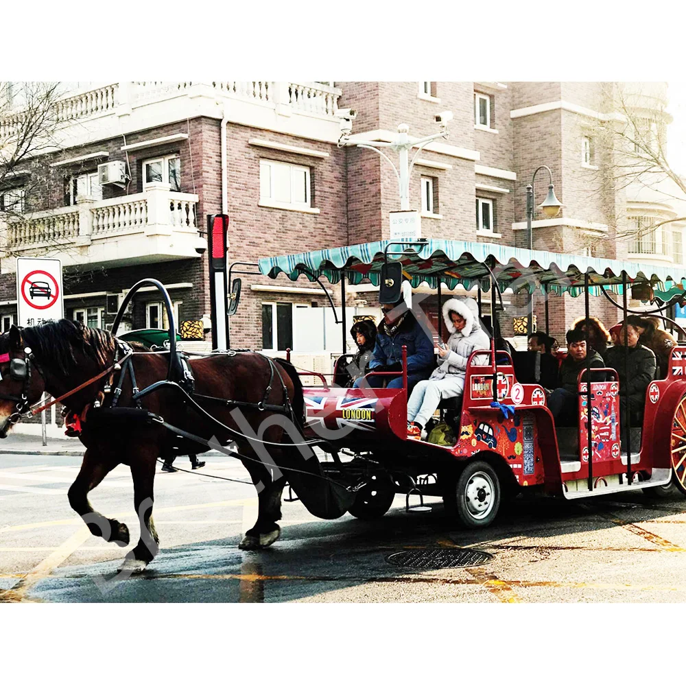 Luxury England Style Antique Horse Drawn Carriage Princess Ride Tourist Horse Carriage Electric Carriage To Push The Horse