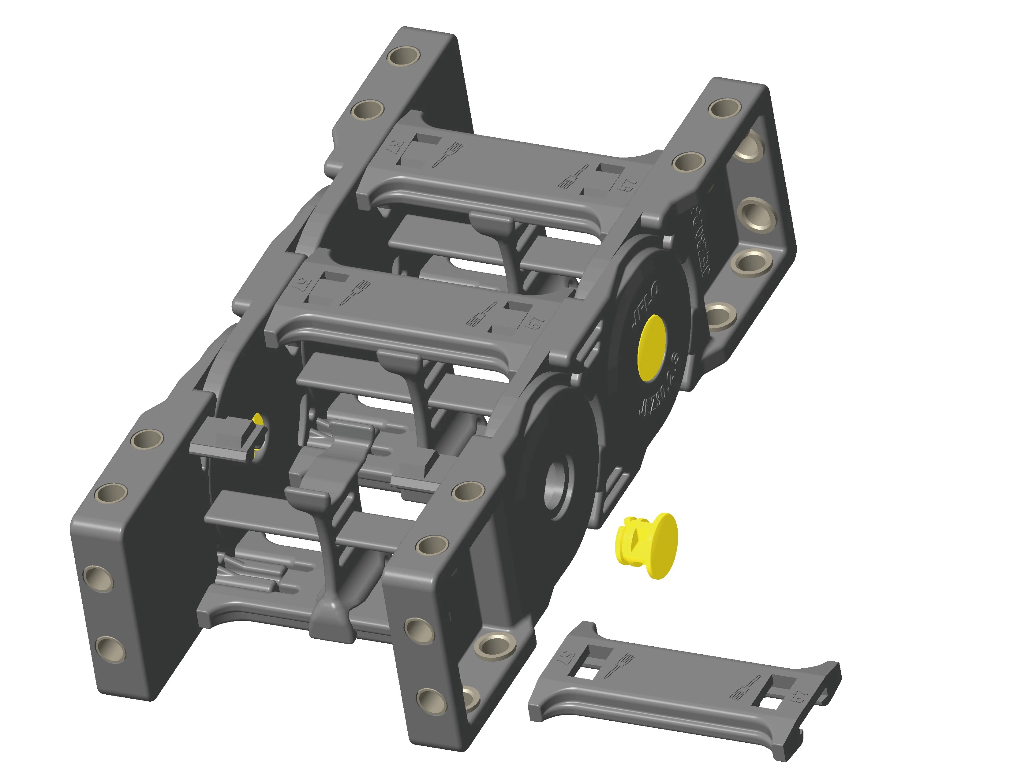 Цепь JFLO для перетаскивания моста, кабельная носитель серии JEZ30Q.2, защита кабеля лотка высотой 30 мм