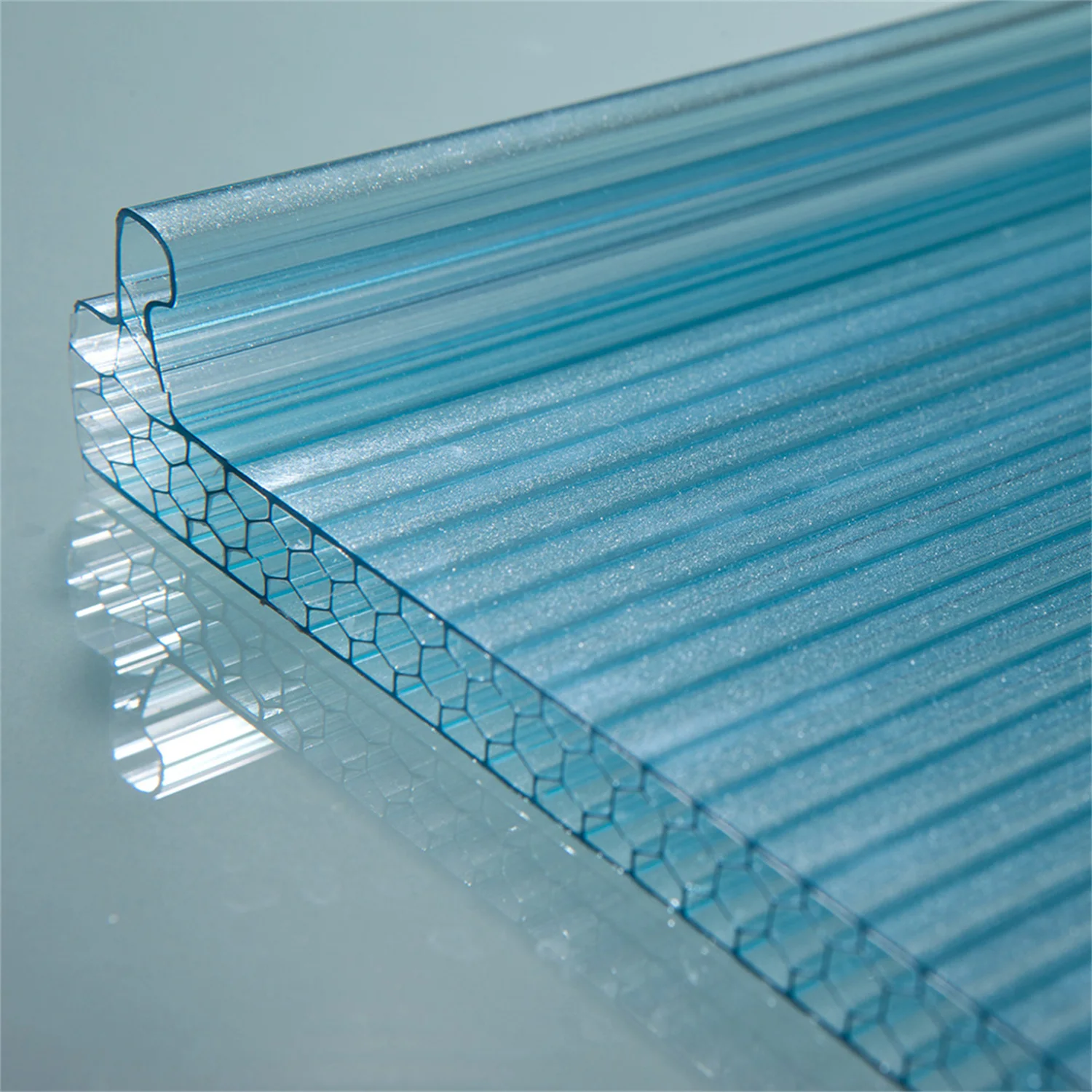 Four wall Honeycomb type Polycarbonate Sheet D-Structure multiwall polycarbonate sheet