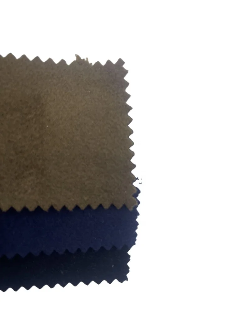 Поставщик 100% Полиэстеровые двухсторонние простые плюшевые ткани для одежды ZZH24002