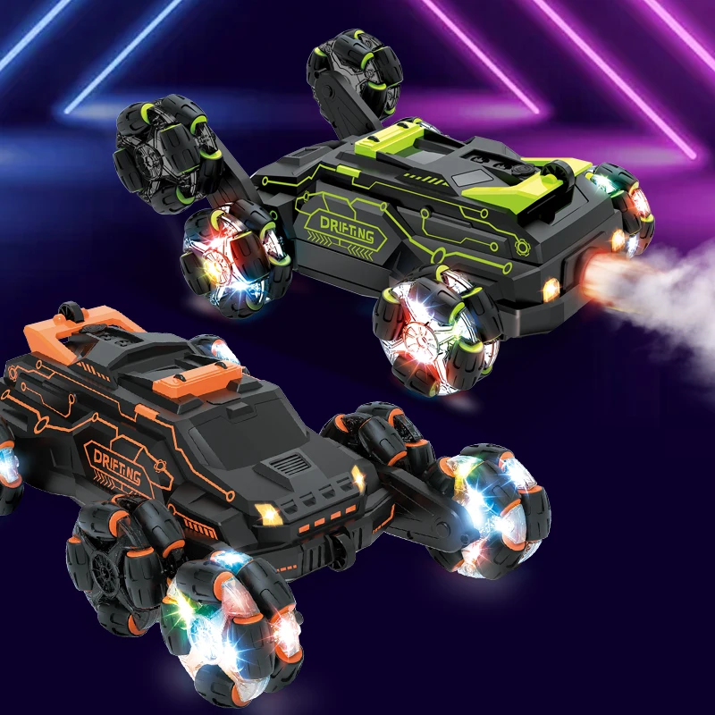 Jc03 Swing Arm Drift Car Gesture Control Stunt Left Right Drift Colorful Lights Music Rc Car