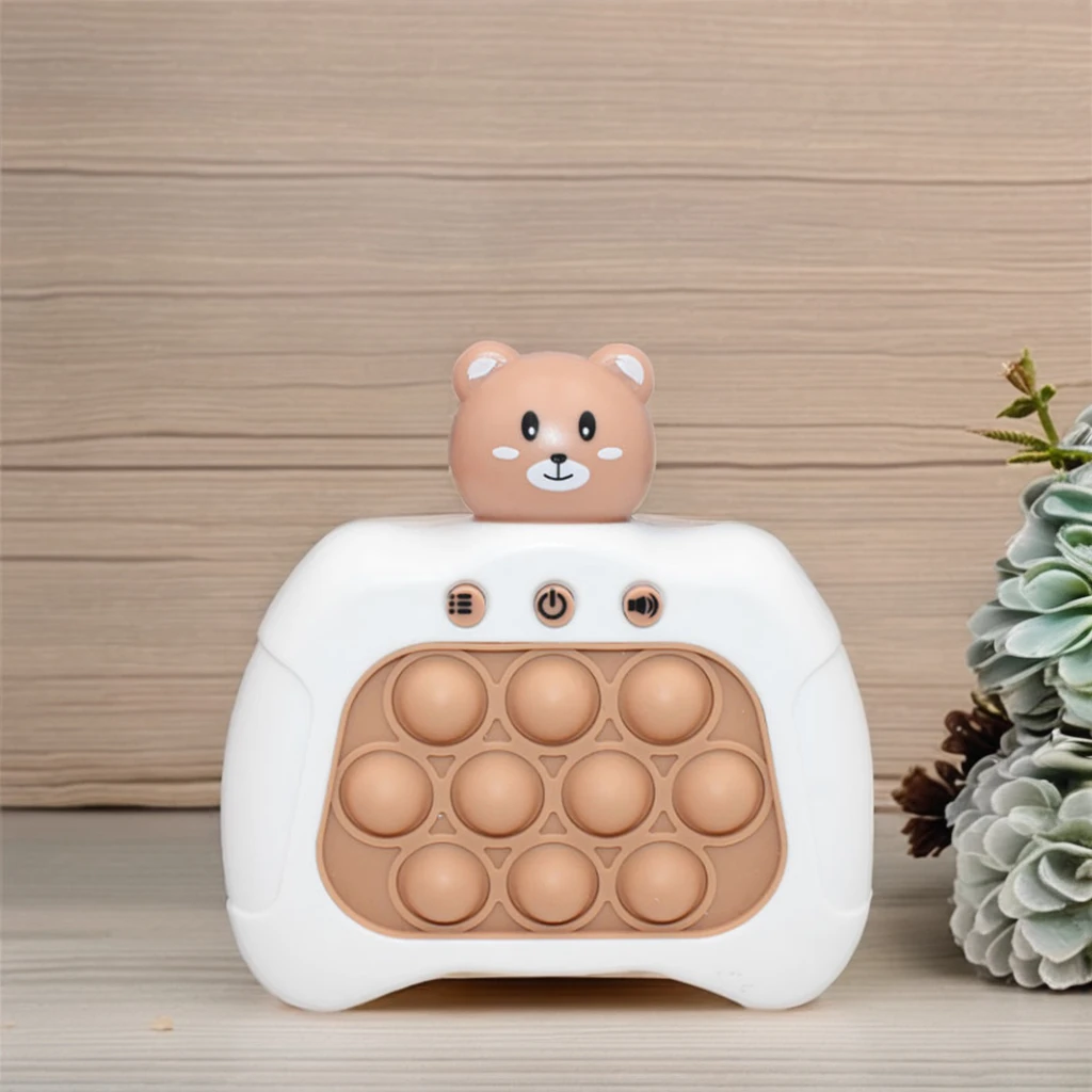 Unisex Quick Push Bubble Pop Fidget It Toys New Light-Up Quick Pop Puzzle Game Console for Parties