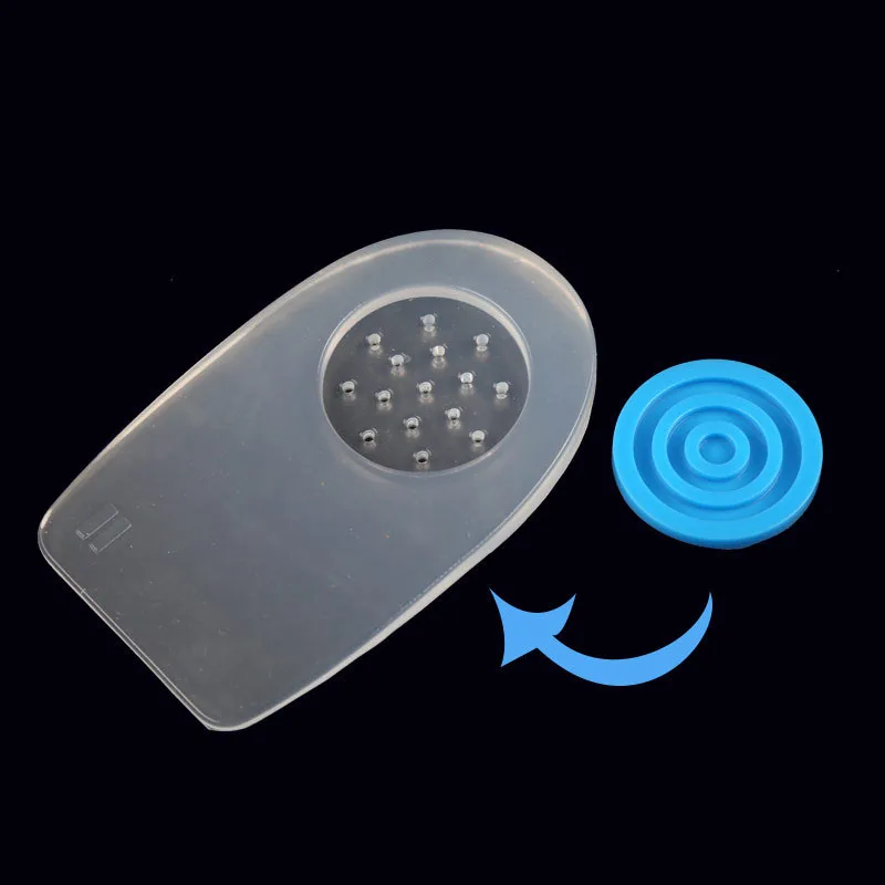 Hot Selling Medical Grade Silicone Sore Heel Bone Spur Plantar Fasciitis Pain Relief Heel Cup Cushion Insole