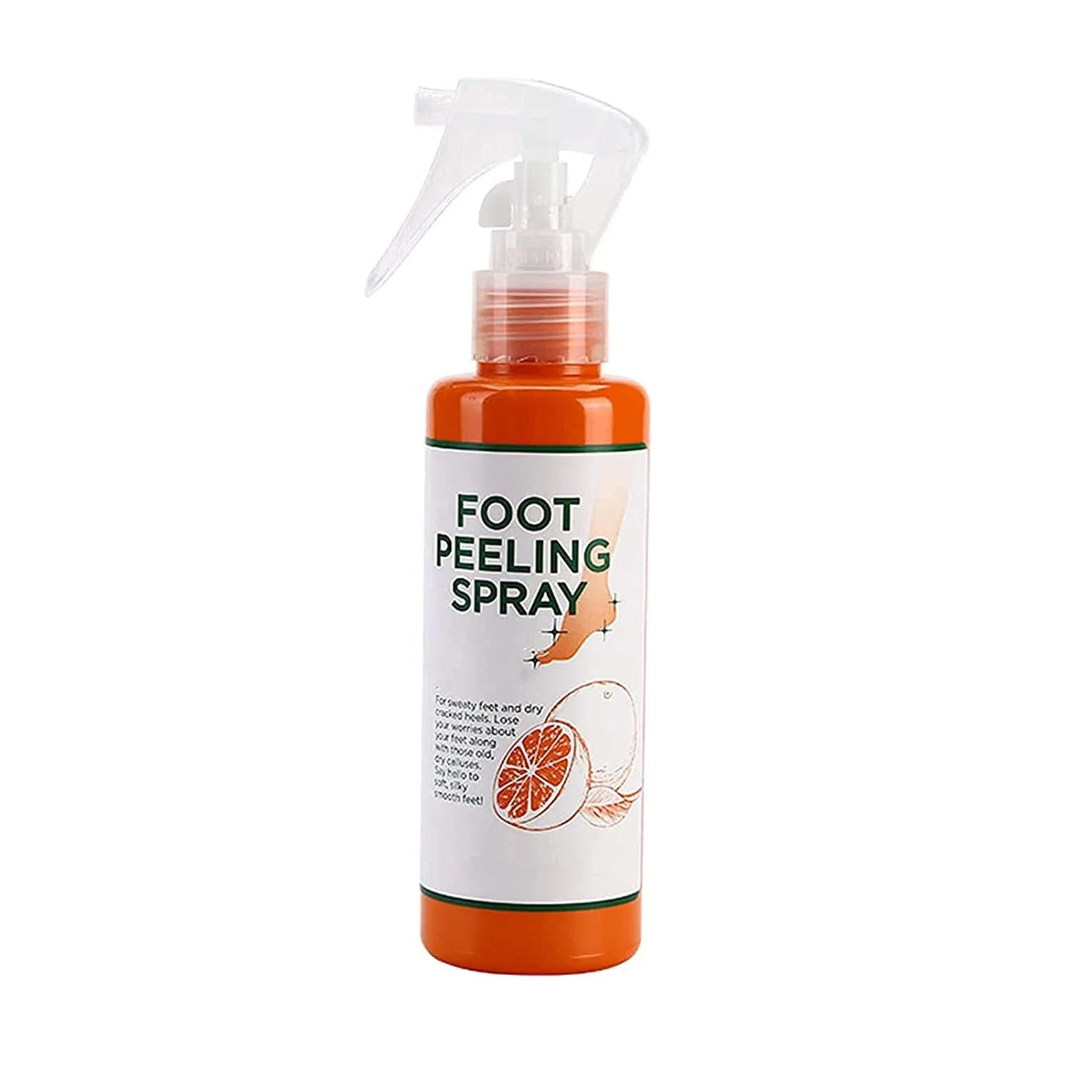 Customize Logo Orange Foot Exfoliate Peel Off Spray Knee Pigmentation Repairing For Dry Cracked Skin Foot Care