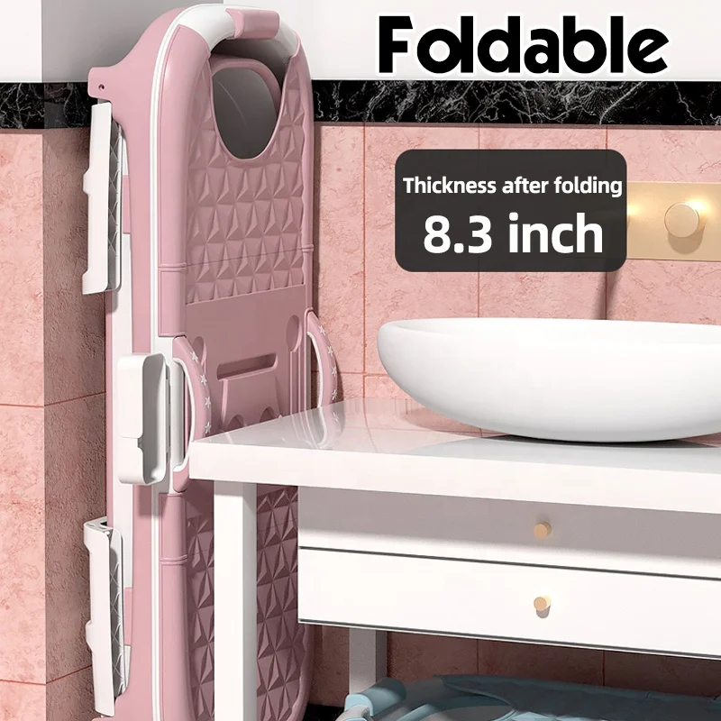 150cm Portable Folding Bathtub Adult Children Folding Tub Massage Adult Bath Barrel SPA Tub Foldable Temperature Bath Tub