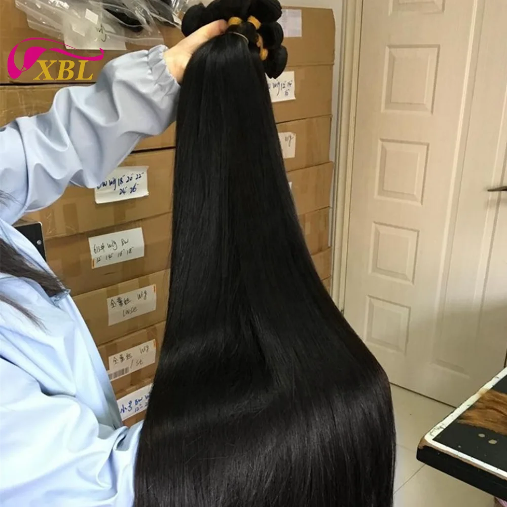 Высококачественные необработанные натуральные пряди человеческих волос класса 10A с двойным выпрямлением, бразильские поставщики человеческих волос для наращивания