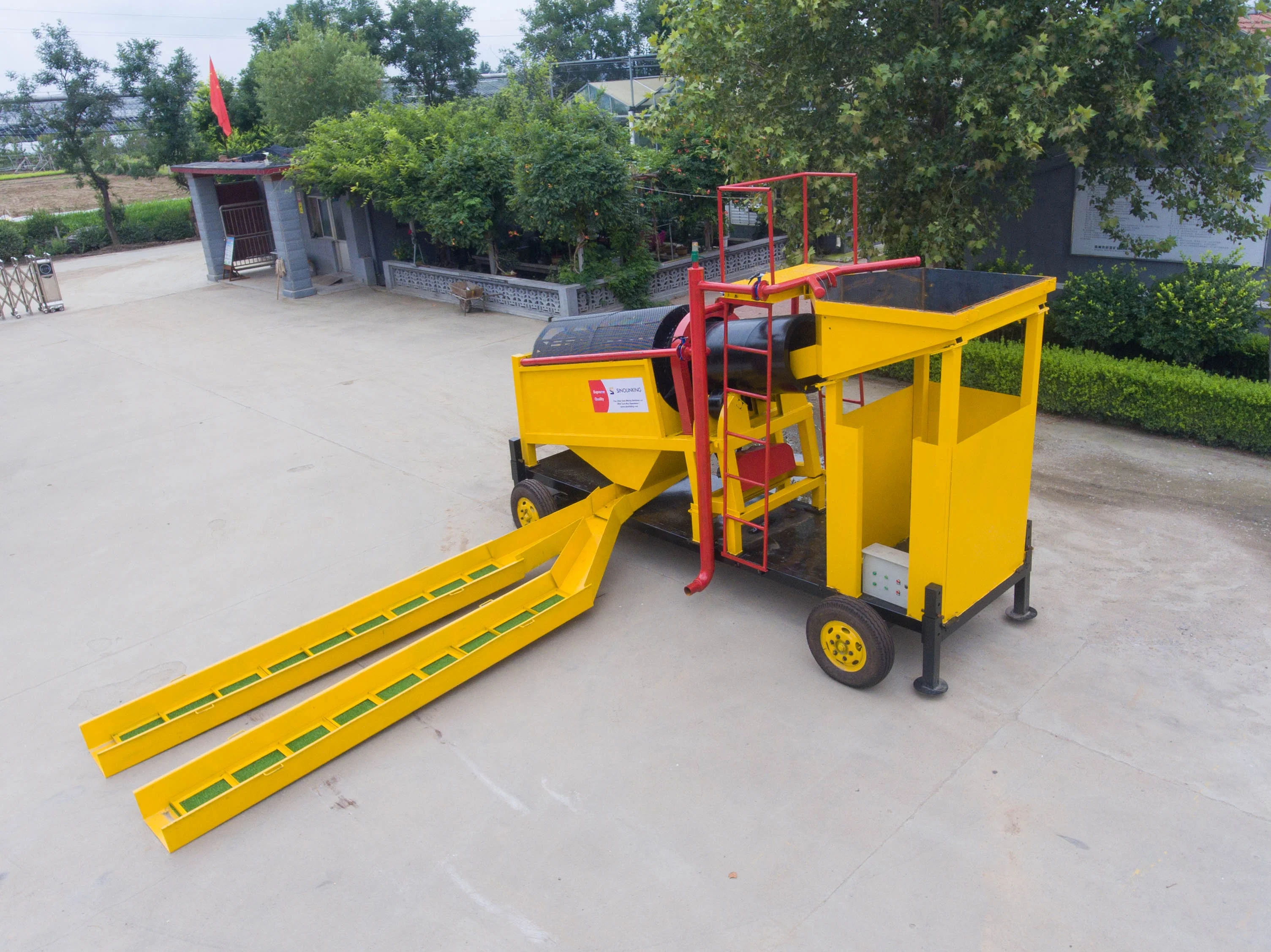 Россыпное Золото Промывочный Барабан машины для завода по переработке