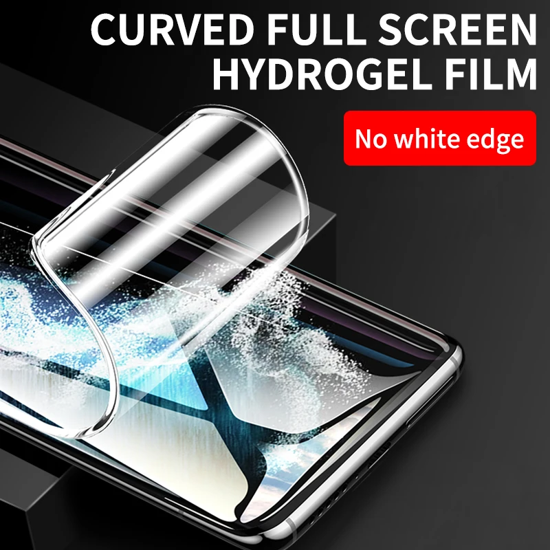 4Pcs Full Glue Hydrogel Film Screen Protector For Samsung Galaxy S20 S22 S21 S23 Plus Ultra  Screen Protectors On Note 20 Ultra