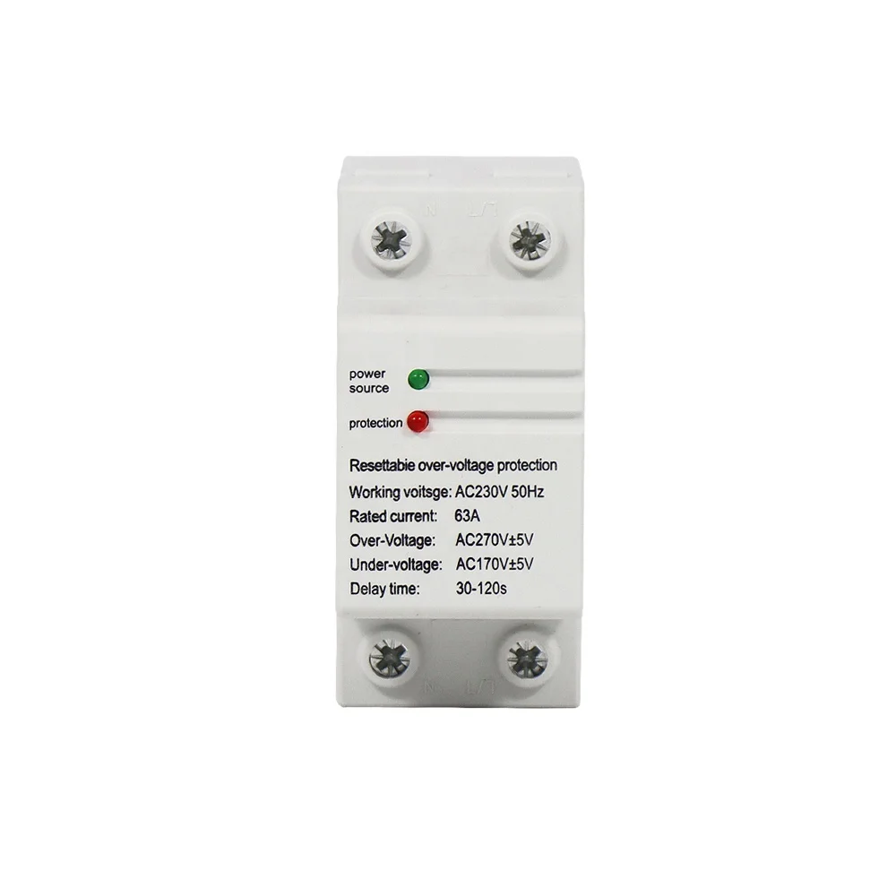 32A 40A 50A 63A 80A 100A 230V 380V Din-рейка регулируемая по протекторному напряжению реле протектор