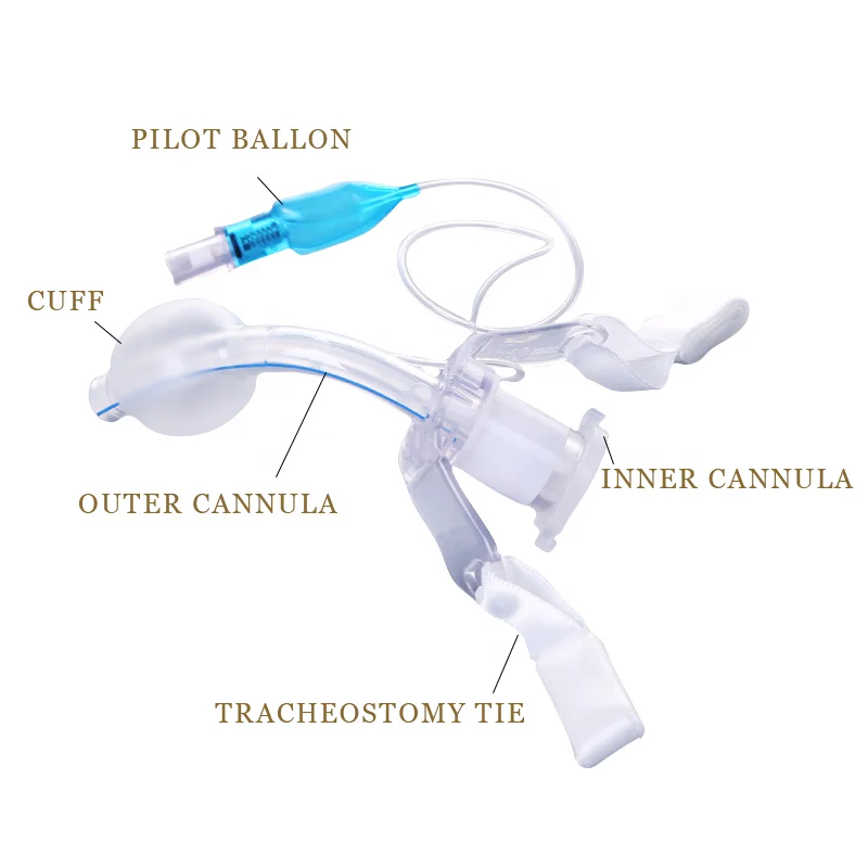 Hot Selling Quality PVC Trach Collar Tube With Cuff