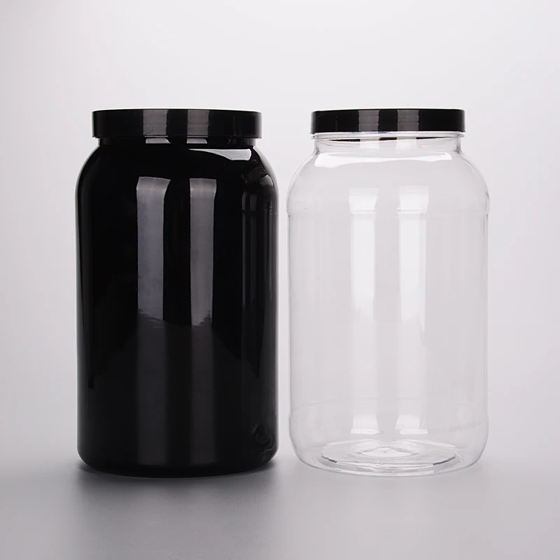 Factory Directly 1L 2L 3L 5L 7L 10L Big Bottle Empty HDPE/PET Plastic Whey Protein Powder Jars Storage Jar Supplement Container