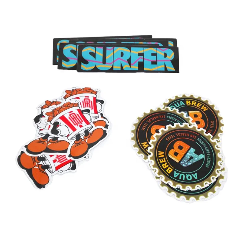 Custom Adhesive White PVC Label Die Cut Sheet Sticker Aluminium Vinyl Sticker