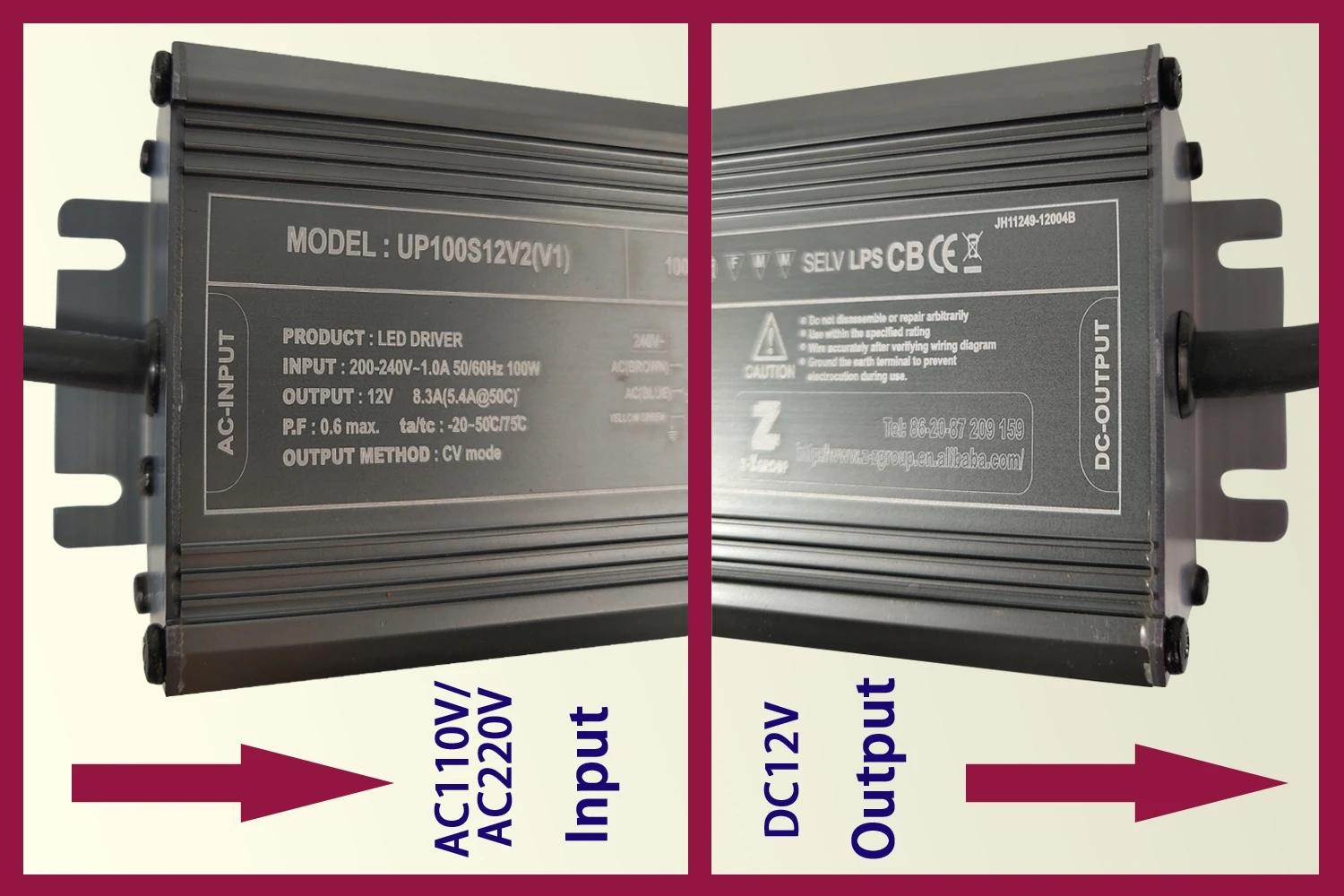 12v 24v Waterproof Ip67 Ac To Dc Led Driver Switching Power Supply For Led Strip 12v Ac To Dc