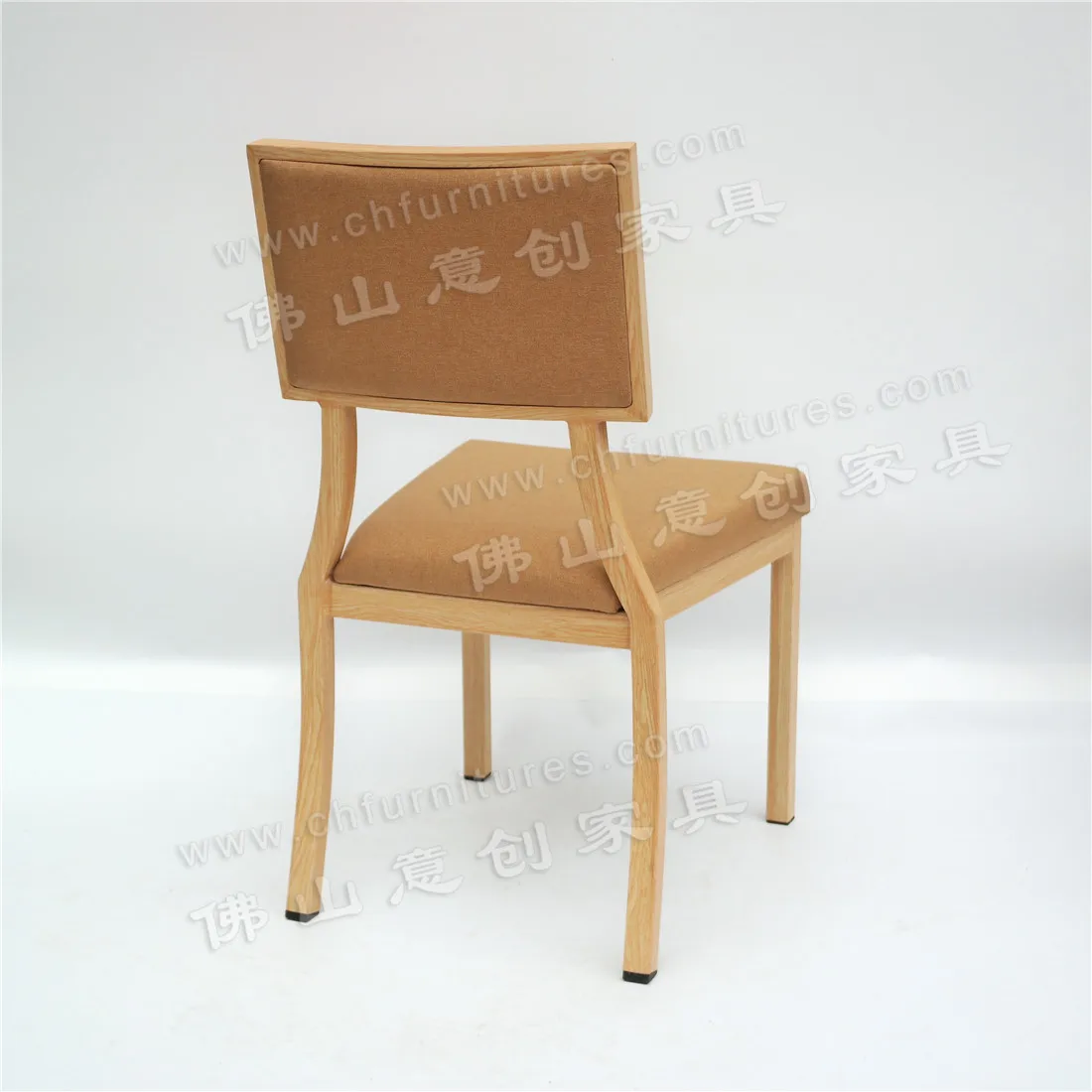 Hot Sale Modern Japanese Style Linen Square Back Finish Wood Chairs for Restaurant Living Weddings Parties for Outdoor Hall Use