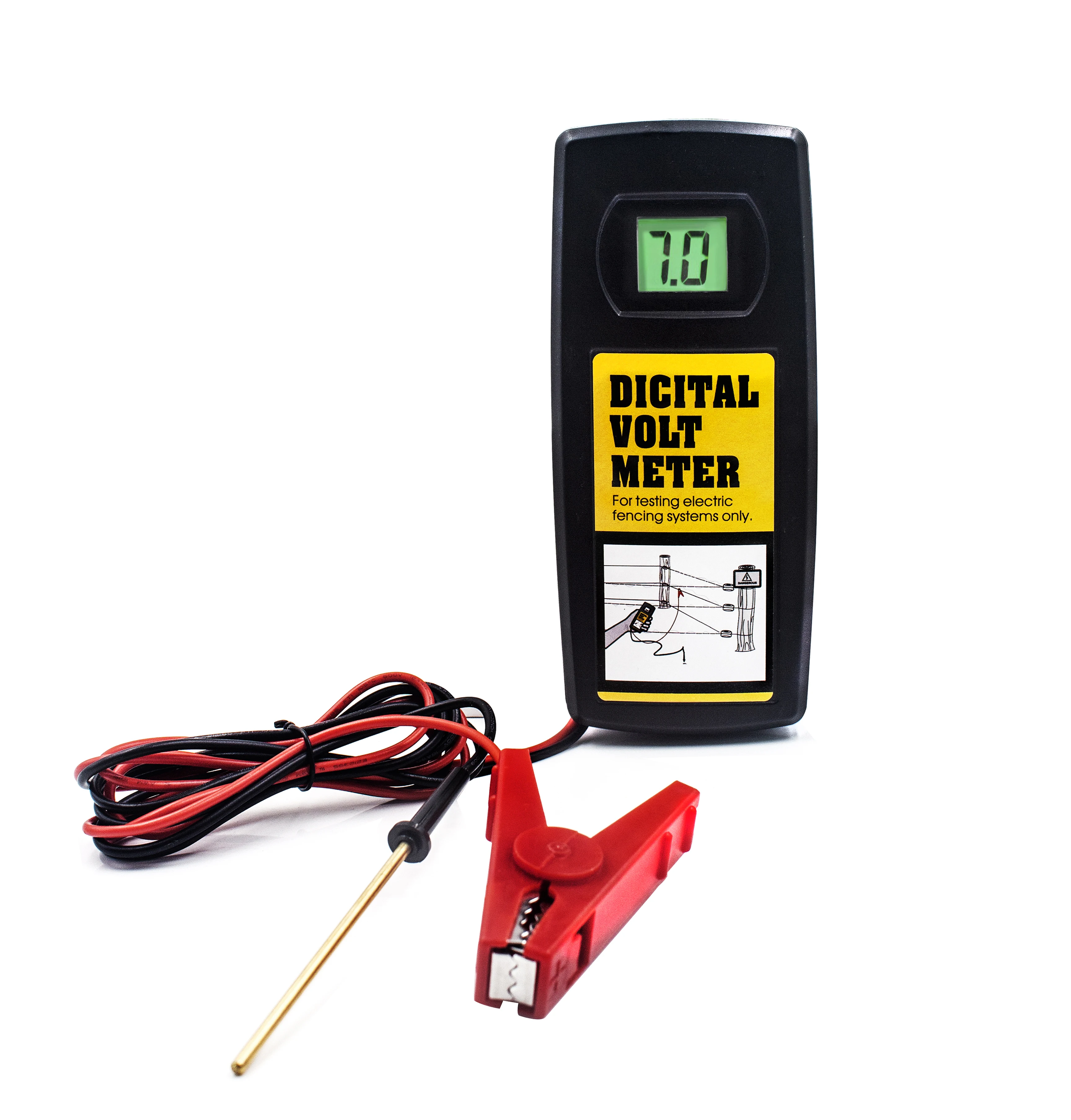 Lydite Digital volt meter Copper 200-9900V meter tester electric fence tester fault finder