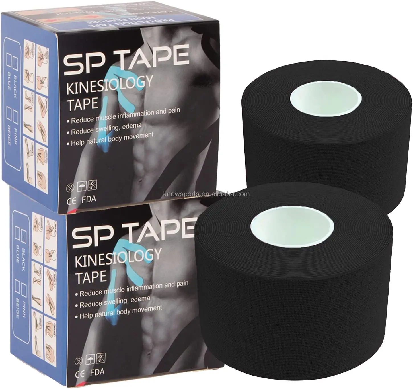 5M*5cm Elastic Sports kinesios tape medical compression kinesiology tape real manufacturer for tape