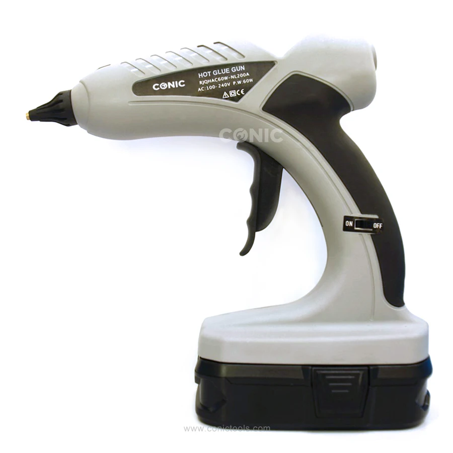 Cordless Glue Gun, Electric Hot Glue Gun with Lithium Battery, 60W