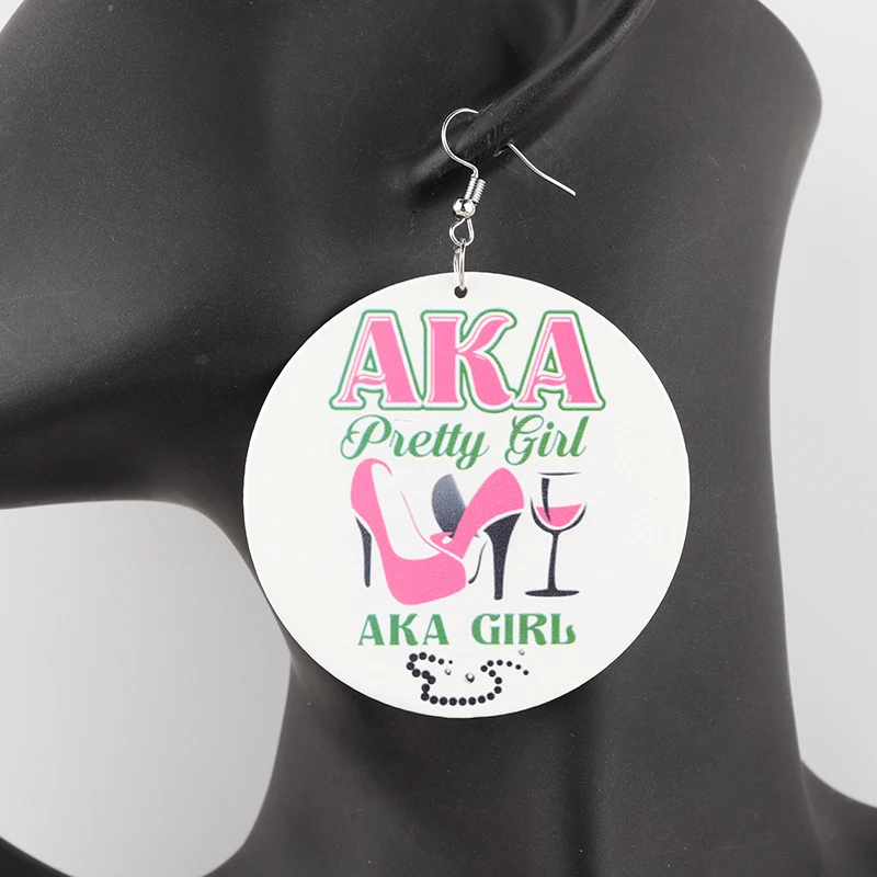 Newest African Wooden Afro Pick Comb Earrings