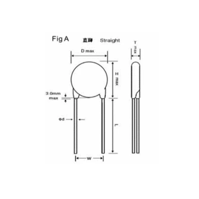 high quality All series 32D182 varistor made in China varistor with thermal fuse Factory direct sales Can be customized