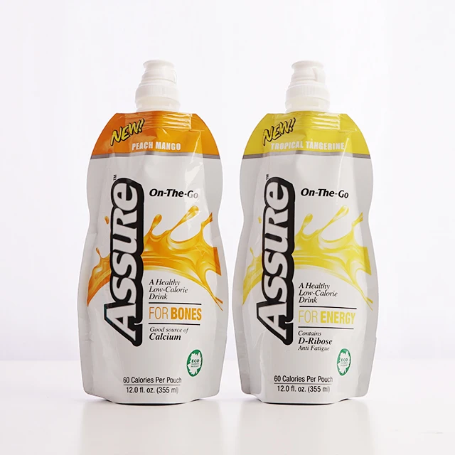 New Free Portable Foldable Spout Pouch Plastic Drinking Water Bags