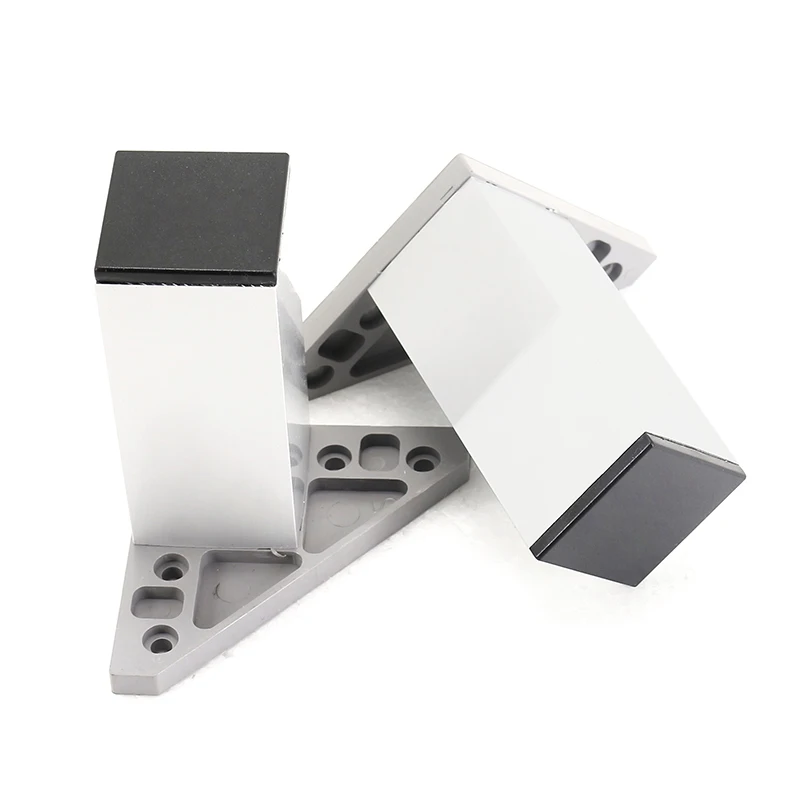 China Manufacturer Aluminum Square Legs Adjustable Table Base With Matt Color Ready To Ship Sofa Leg