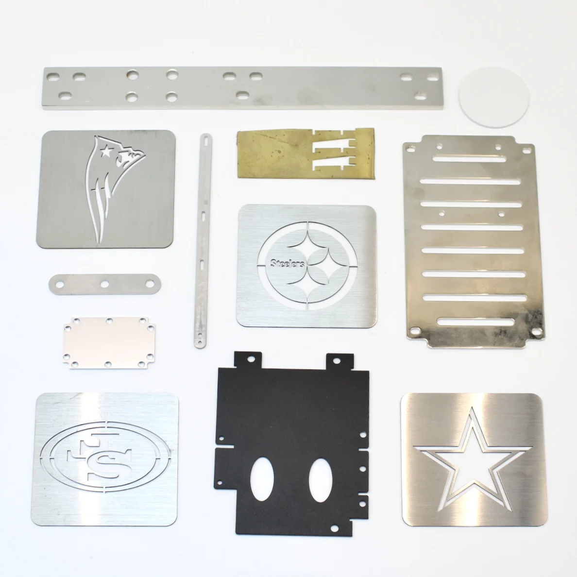 Custom Sheet Metal Fabriation Laser Cutting Aluminum Sheet For Anodized gold Menu Board