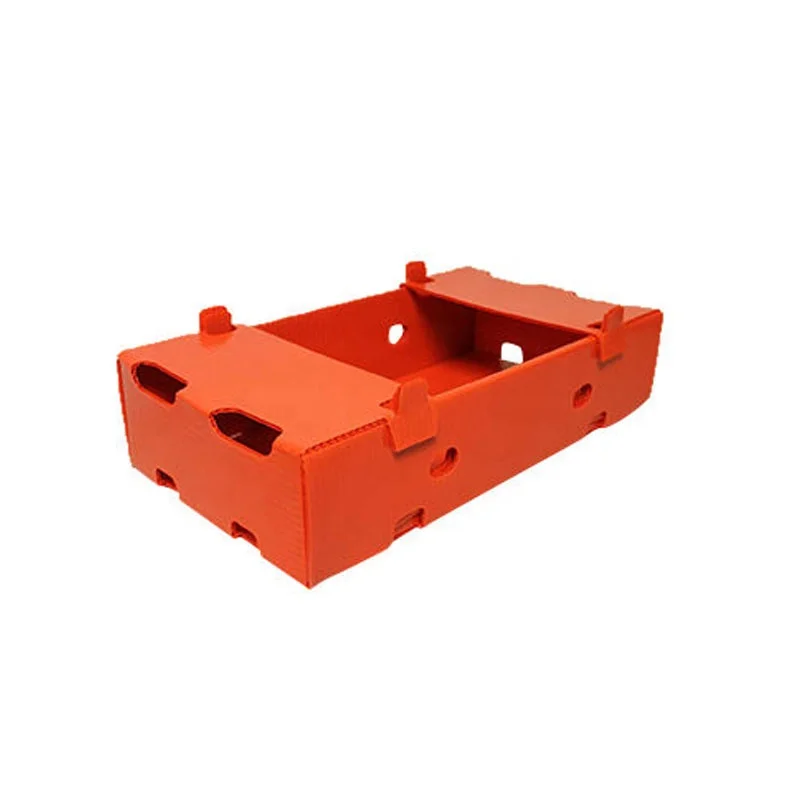 Wholesale Custom Plastic Stackable Hollow Corrugated PP Seafood Box